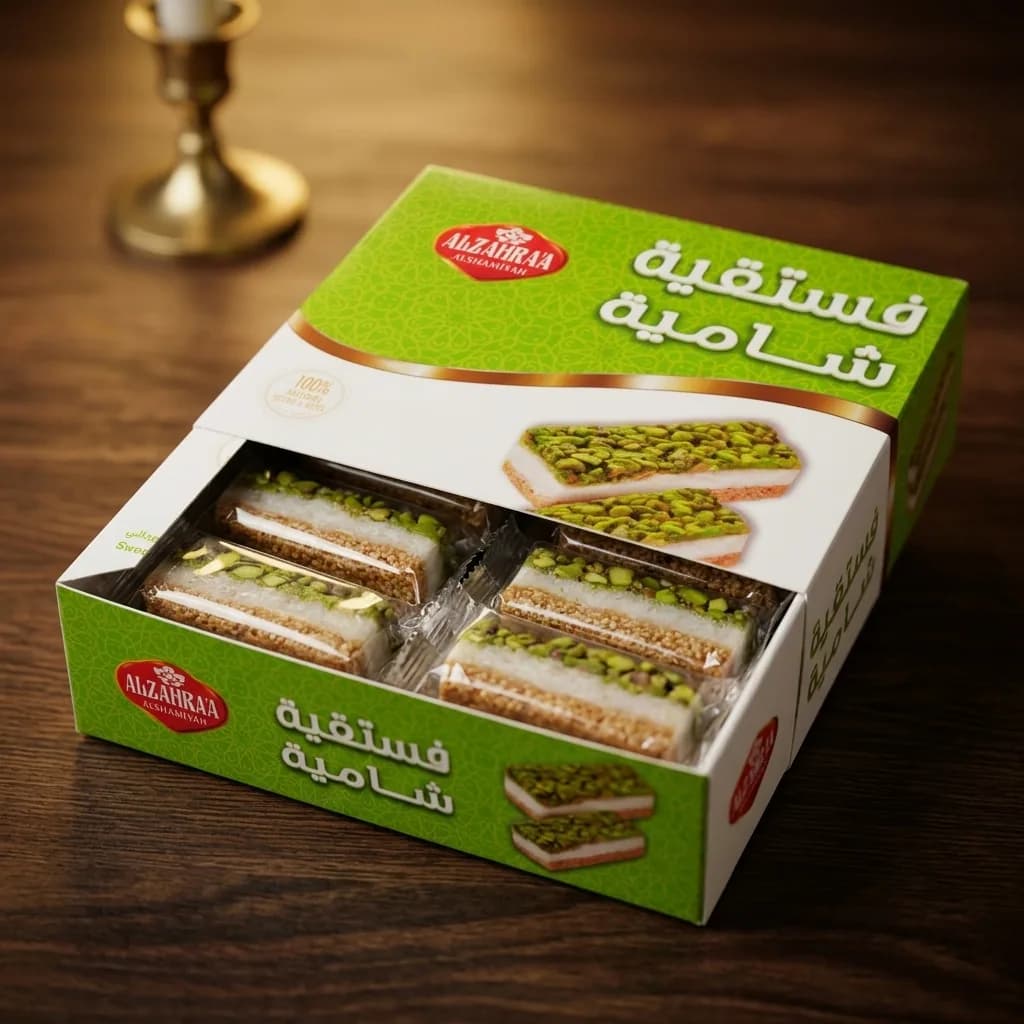 Alzahraa Alshamiyah Fistikiye Shamiye - Pistachio Nougat 2